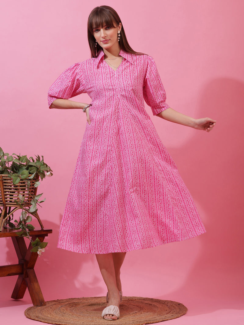 knee length dresses for ladies Jacquard Sleeveless A-line Midi Dress - Blush Pink knee length dresses for ladies Jacquard Sleeveless A-line Midi Dress - Blush Pink