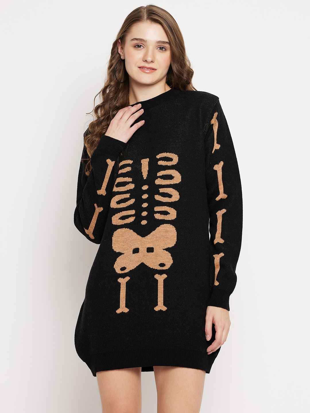 Skeleton sweater dress on sale