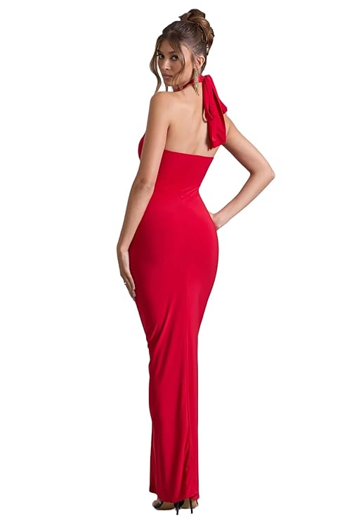 Crimson Charm Bodycon Dress