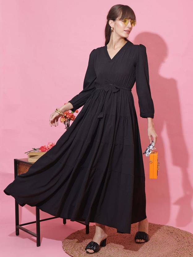 Classic Charm Fit and Flare Maxi Dress by Wyshlist Classic Charm Fit and Flare Maxi Dress by Wyshlist