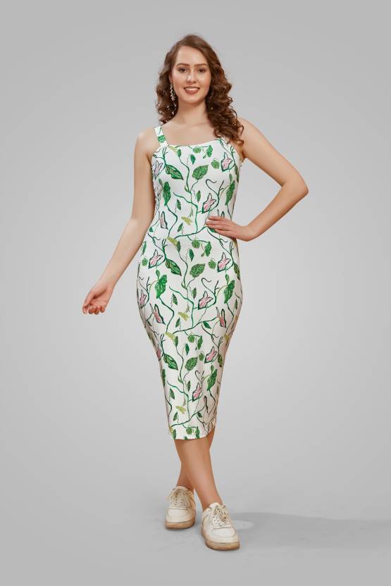 Printed bodycon dress on sale