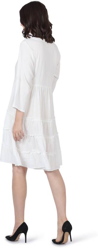 Royal Bloom Rayon Dress
