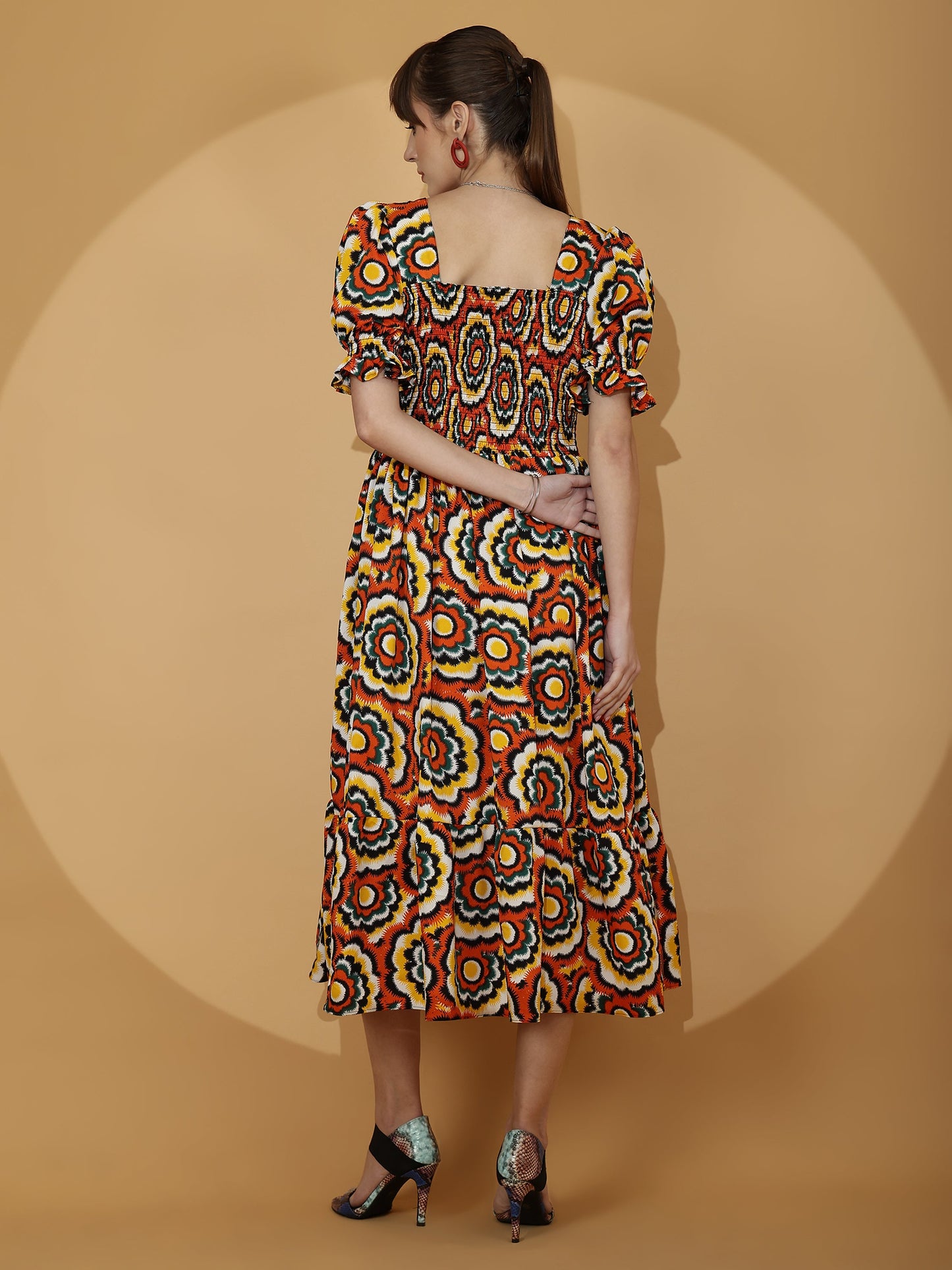 Blooming Charm Fit and Flare Dress