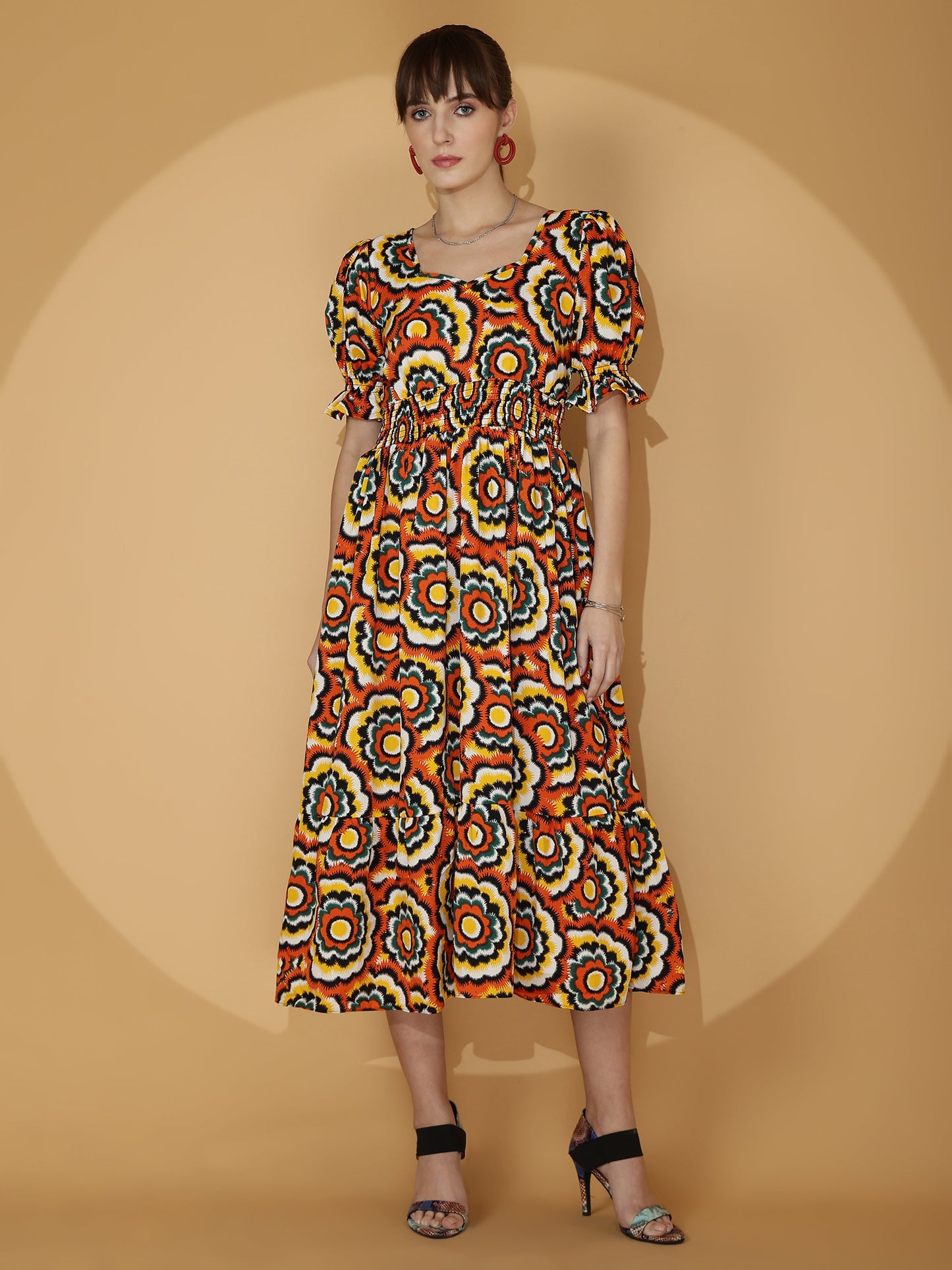 Blooming Charm Fit and Flare Dress