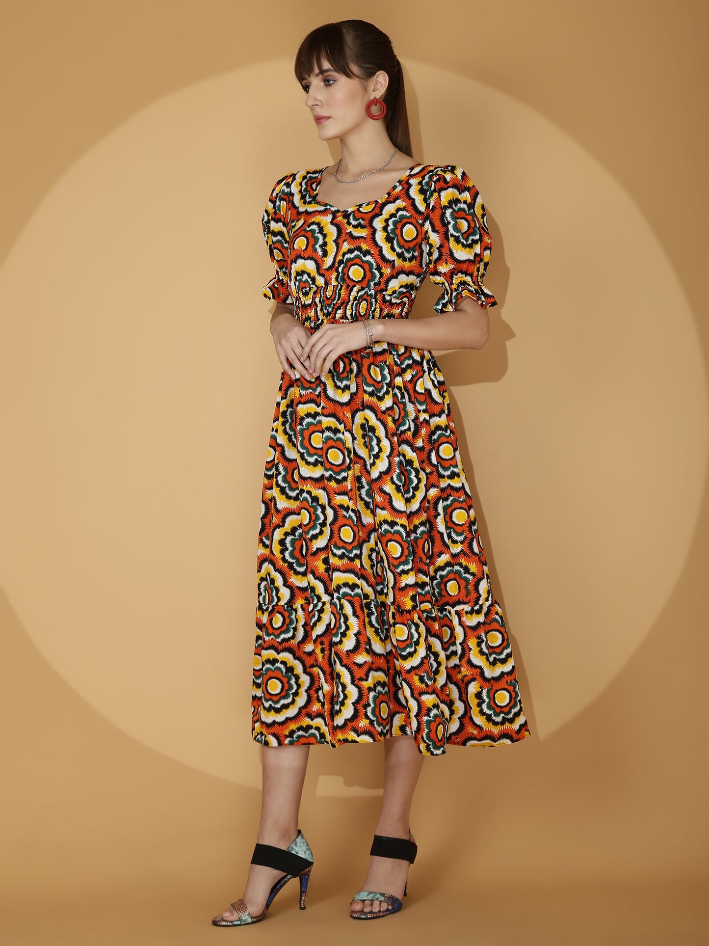 Blooming Charm Fit and Flare Dress