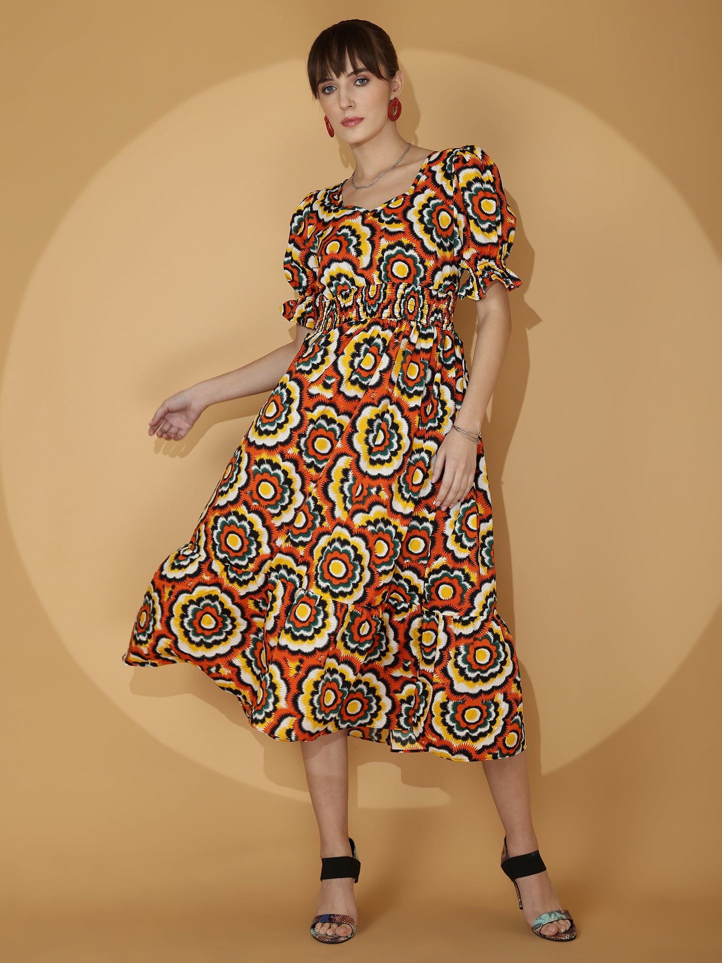 Blooming Charm Fit and Flare Dress