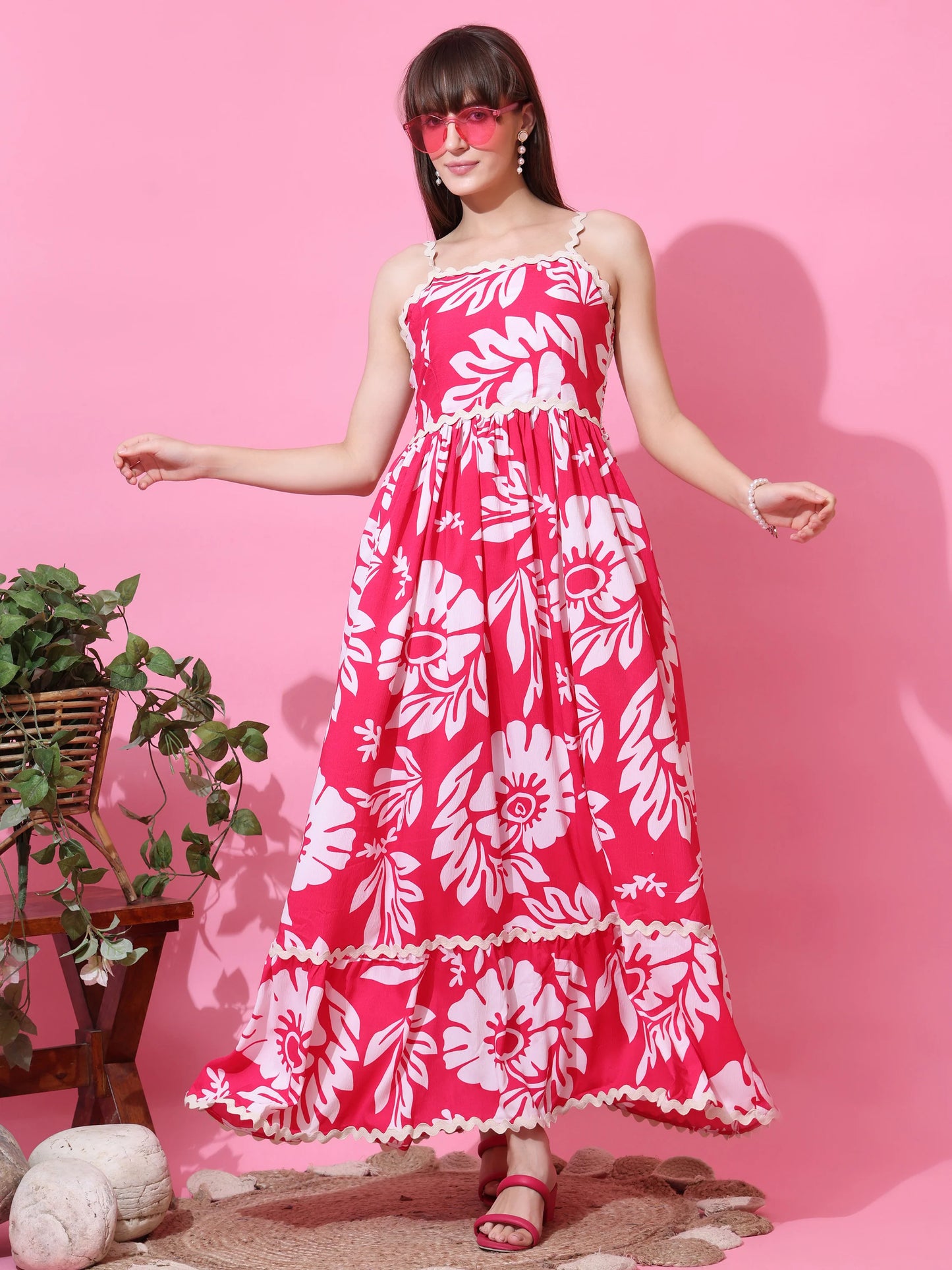 Pink, White
