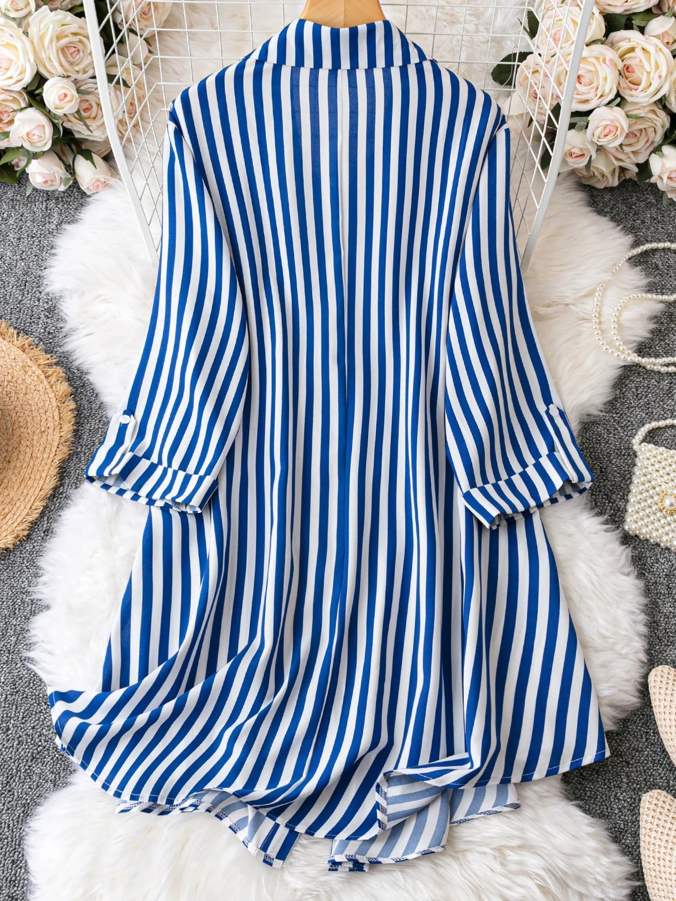 Blue, White