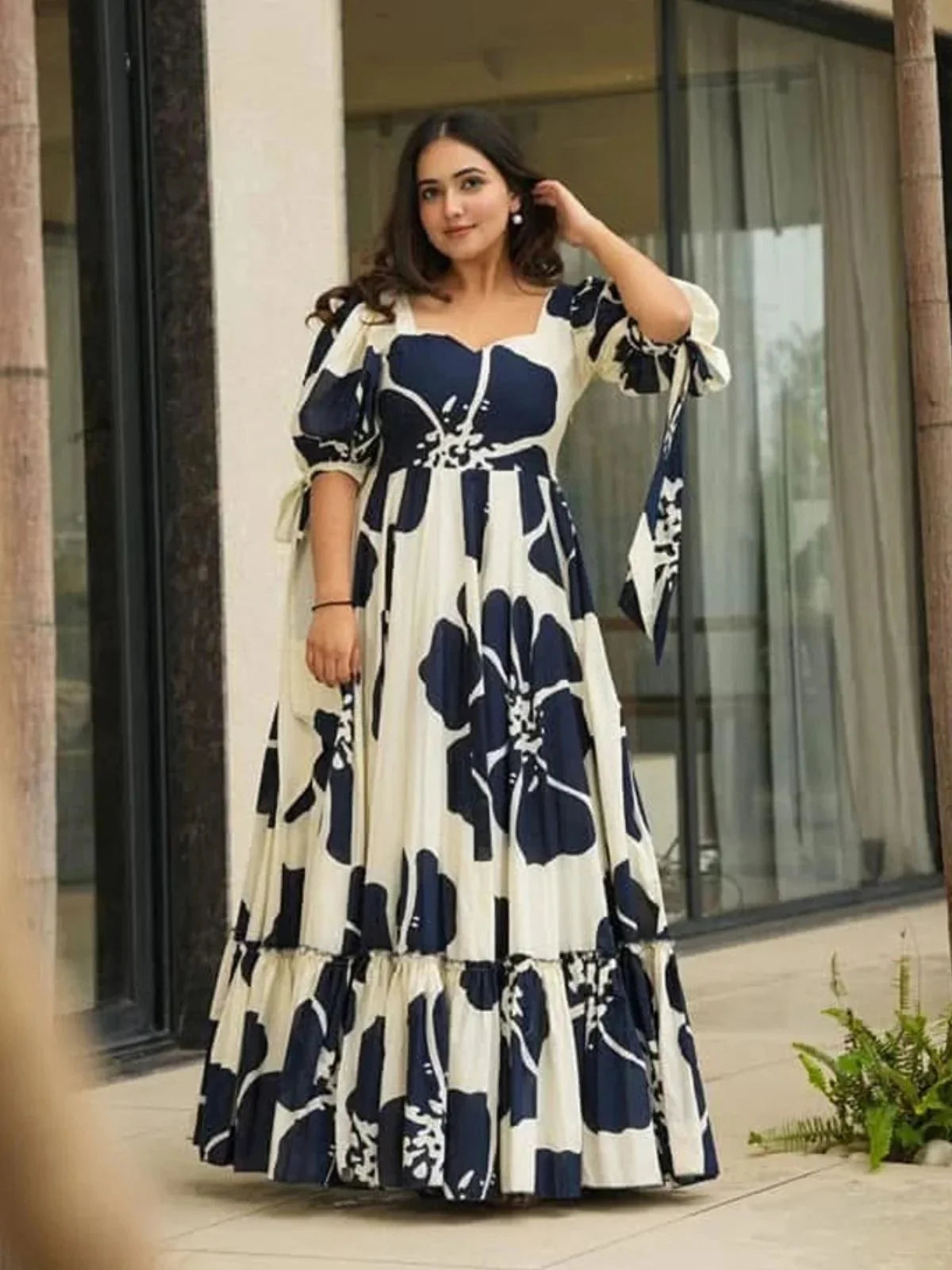 Blue, White