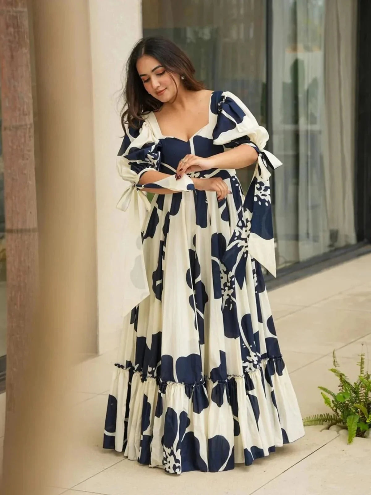 Blue, White