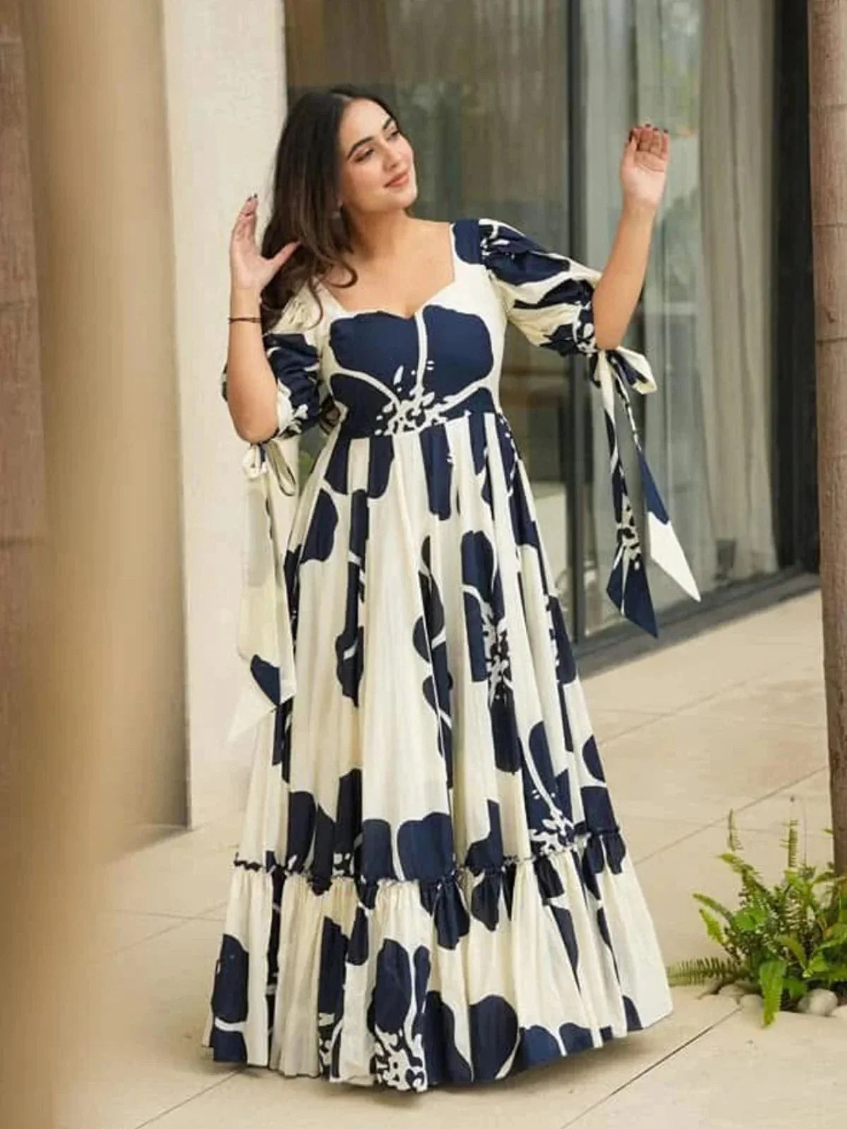 Blue, White