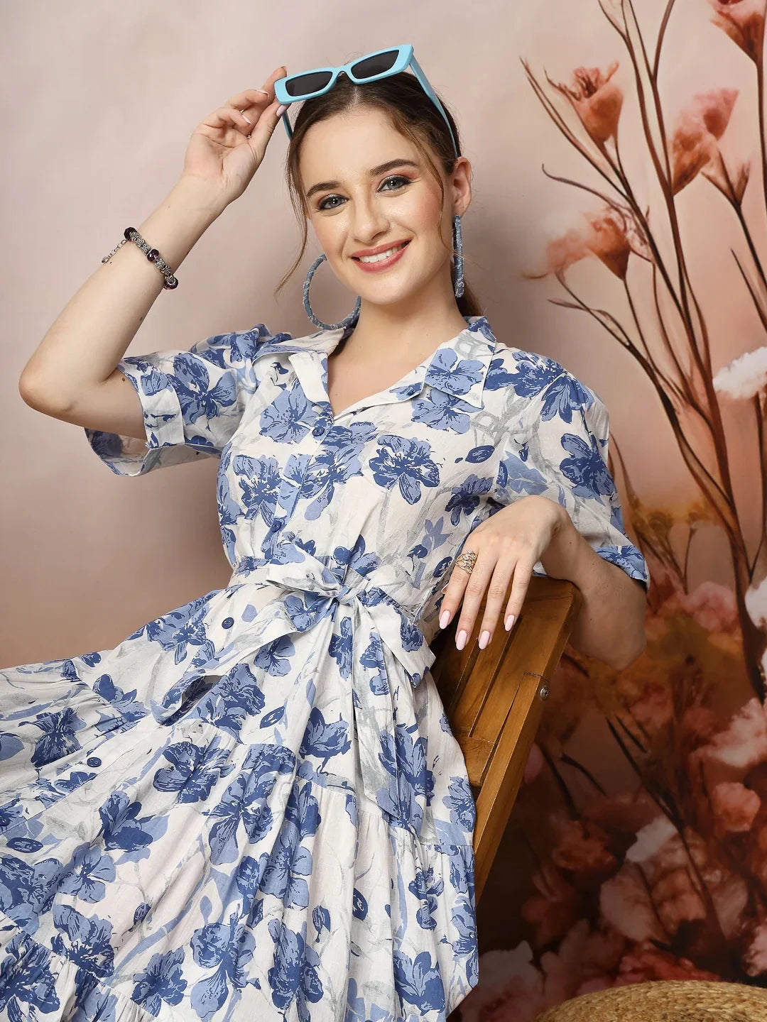 Blue, White