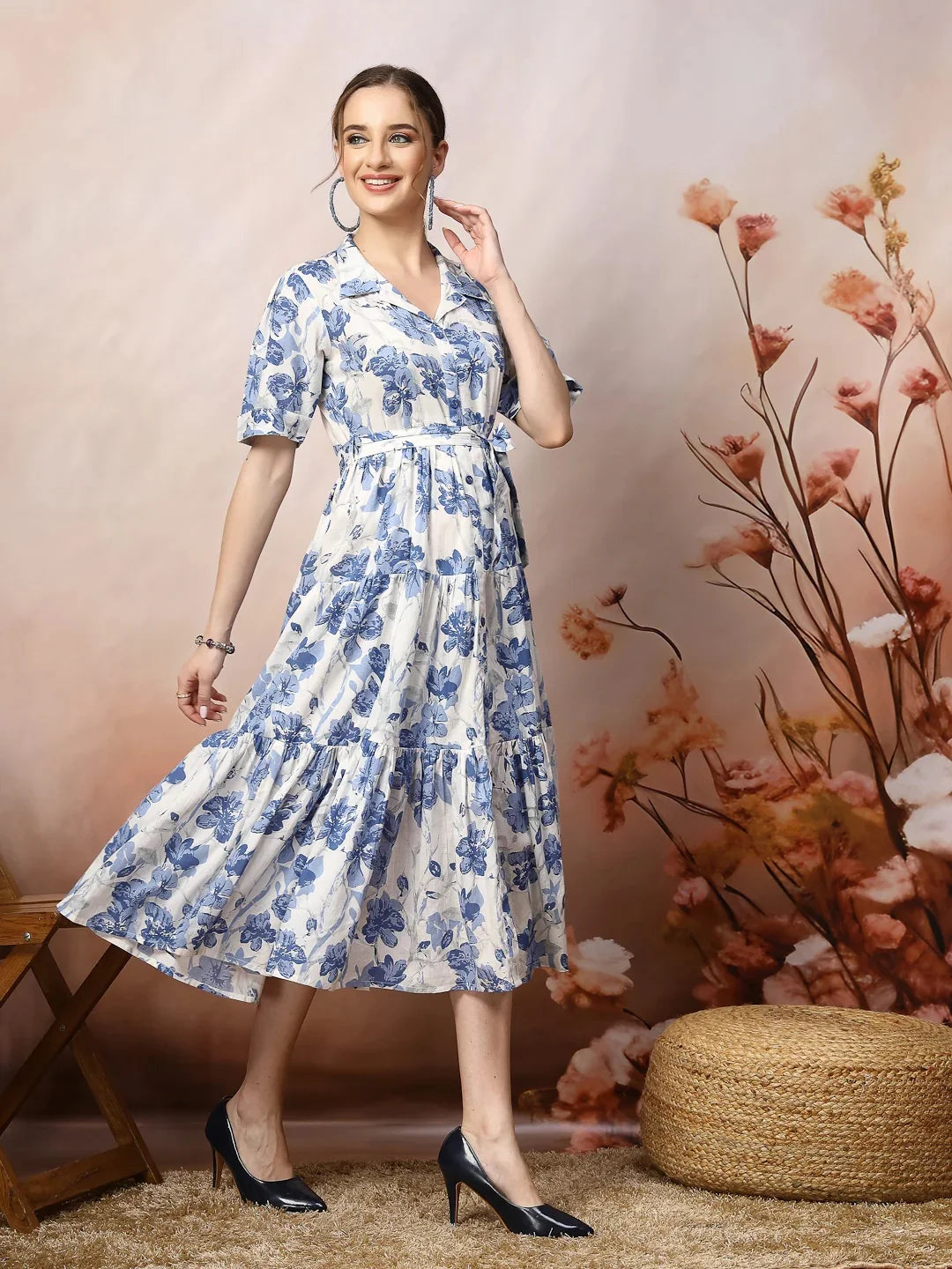 Blue, White