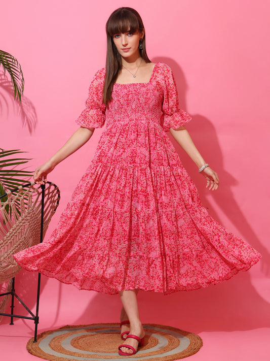 pink dress korean style Pink Sweet Elegant Princess Dress Women Casual Korean Thin Long Sleeve Fairy Dress Backless Vintage Design-Pink : Amazon.com.be: Fashion