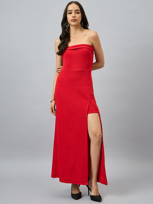 Radiant Red Bodycon Dress