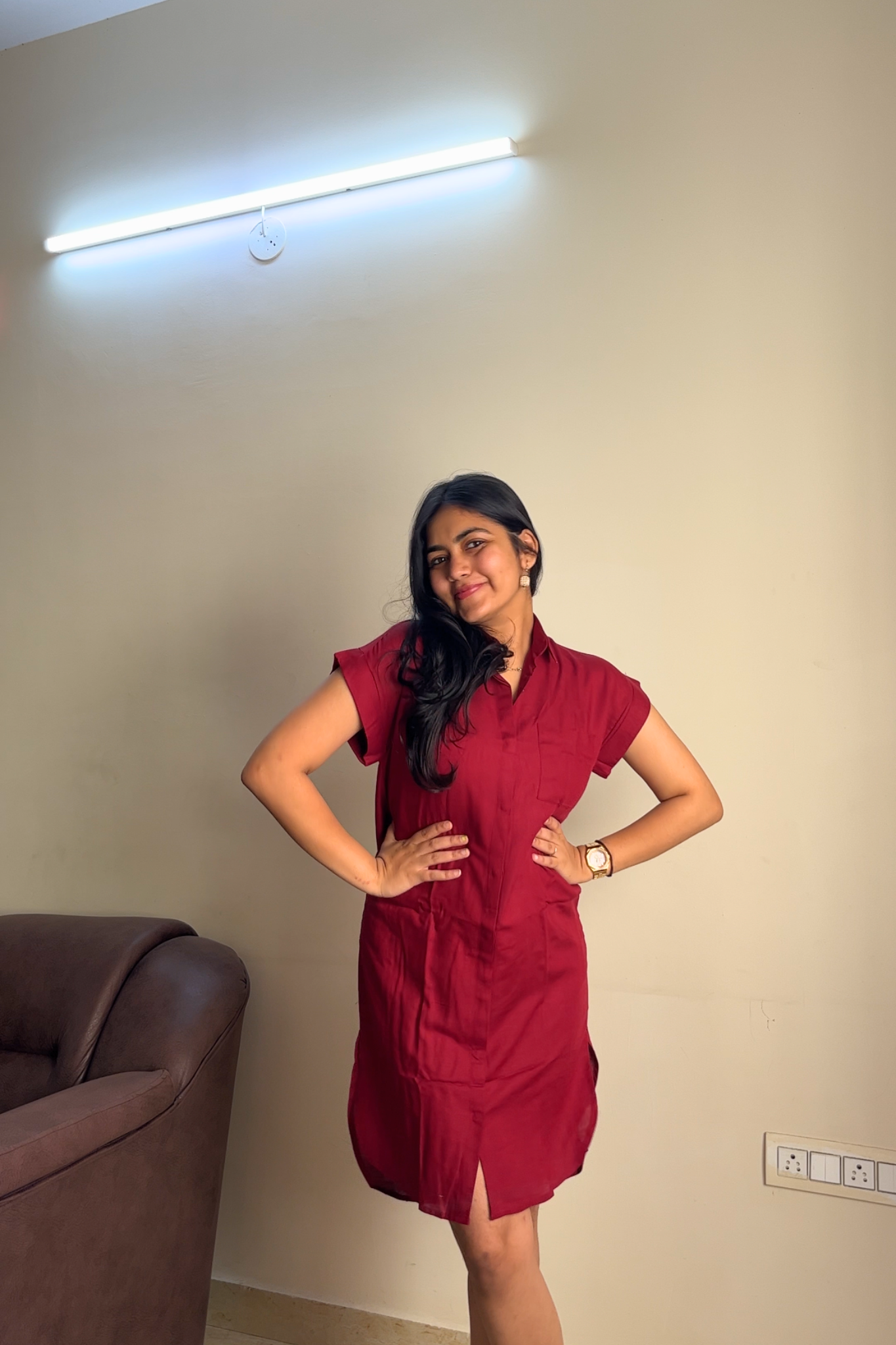 Breezy Linen Shirt Dress