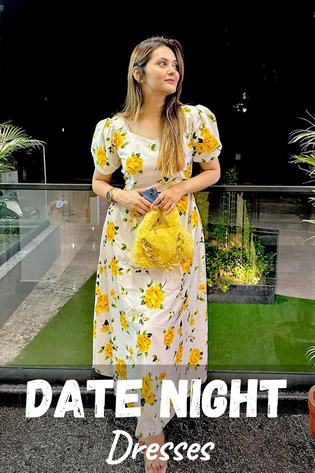Image featuring budget-friendly Gen Z and Y2K-inspired date night dresses. Influencers craft dreamy, affordable looks for a stylish, economical romantic evening