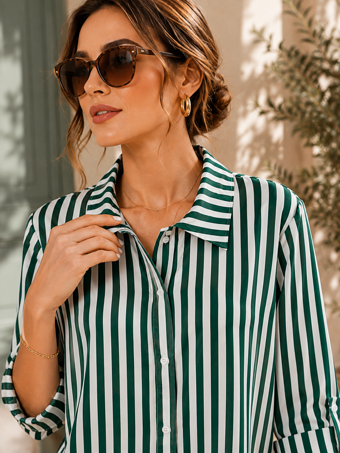 Green, White