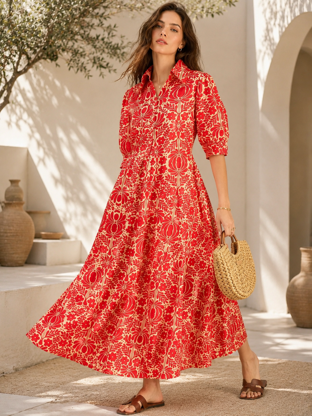 Red, Beige