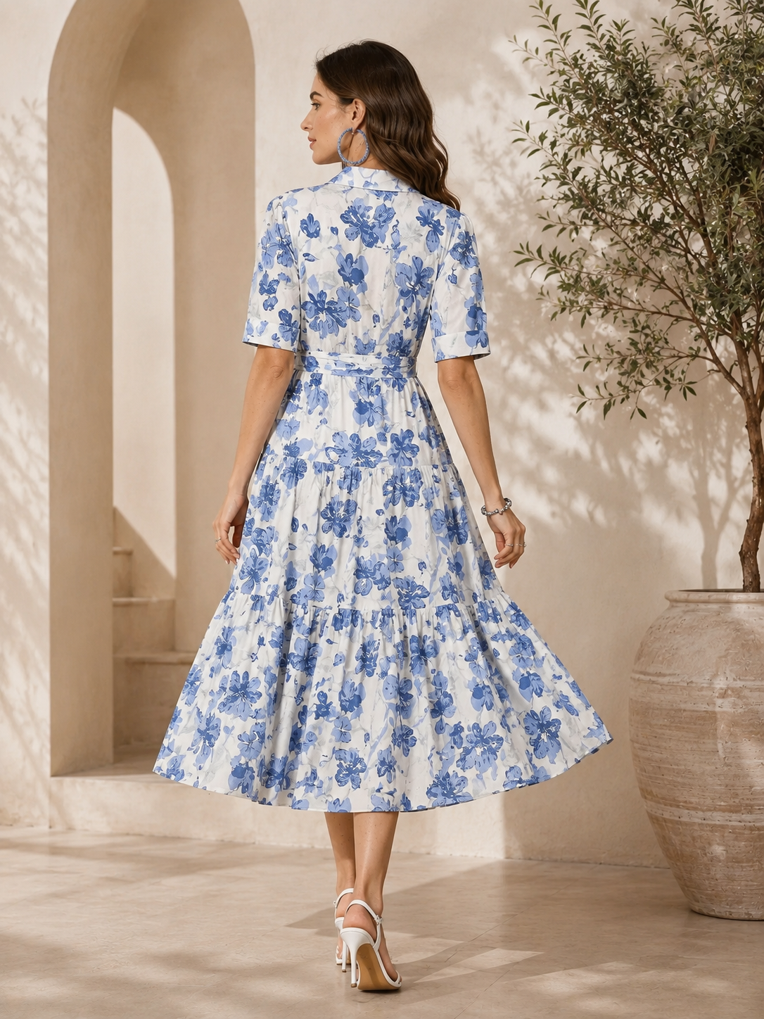 Blue, White