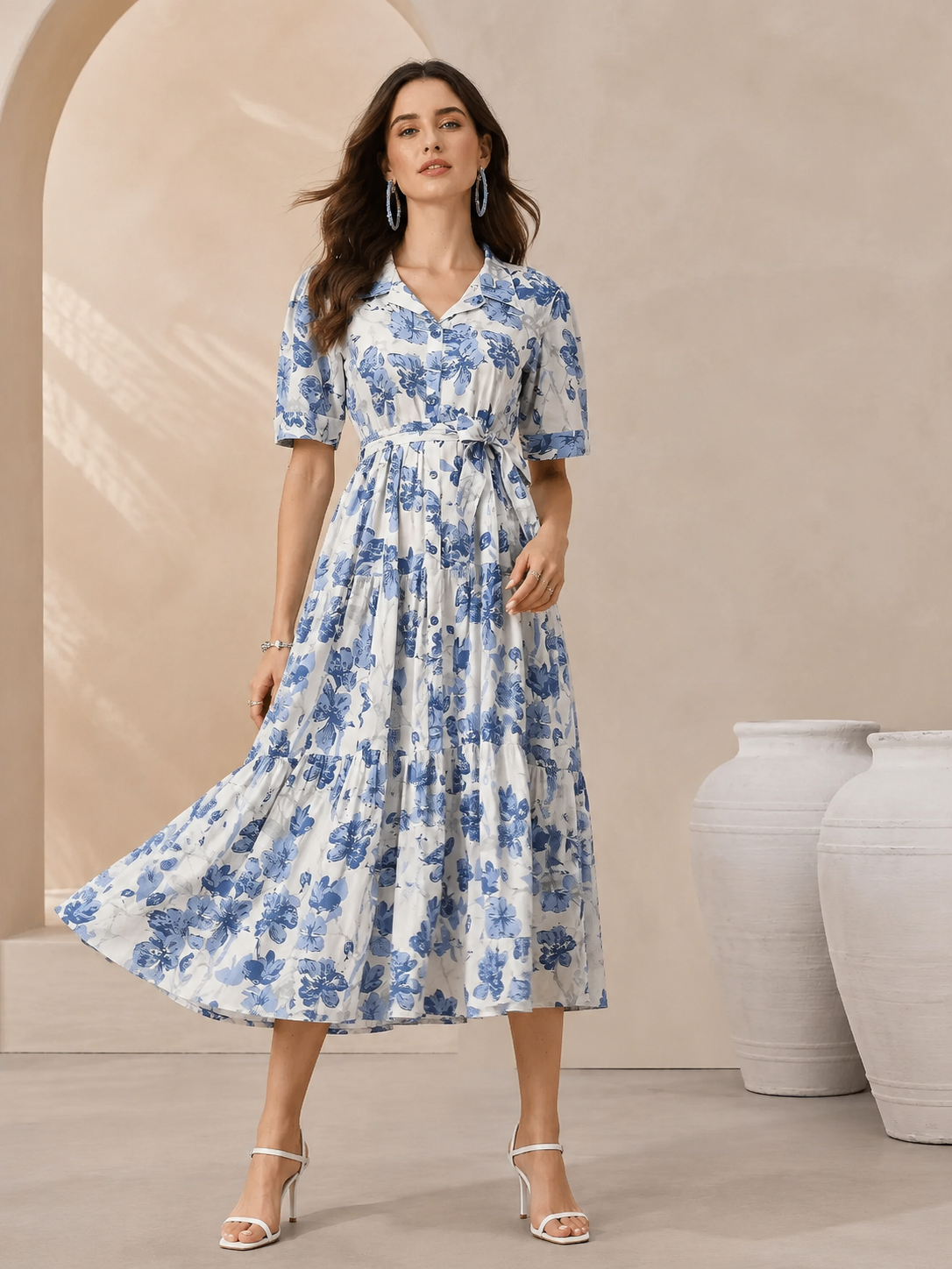 Blue, White