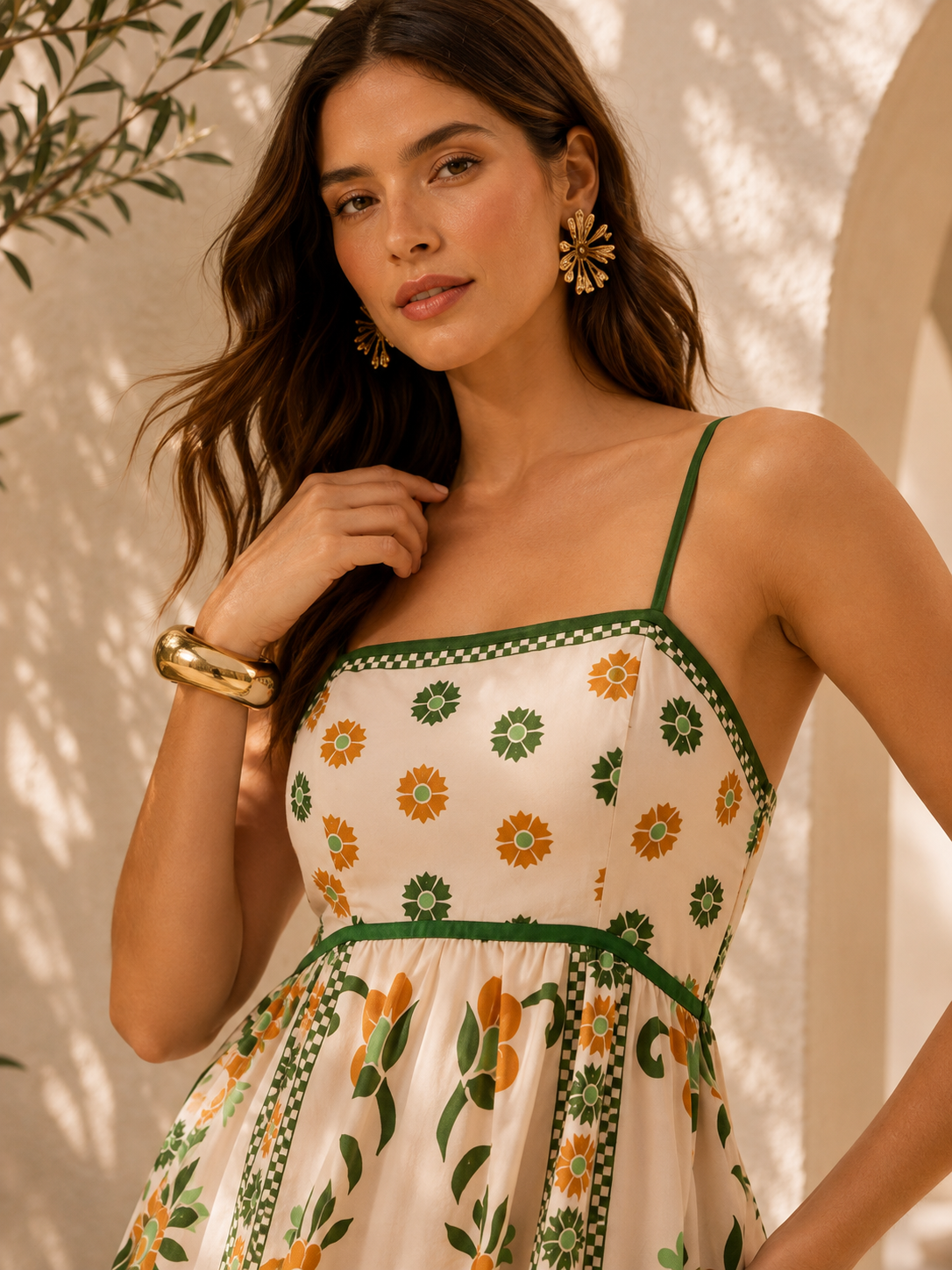 Beige, Green