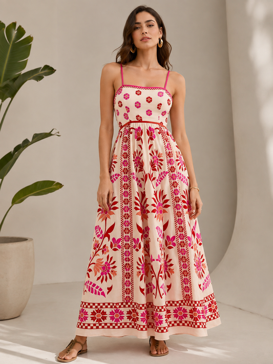 Beige, Red