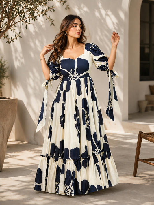 Blue, White