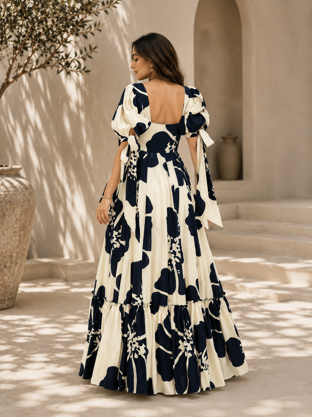 Blue, White