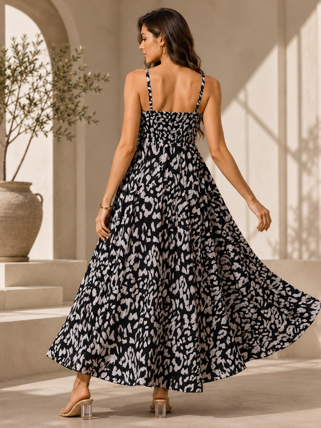 Pink Exotic Bloom Maxi Dress