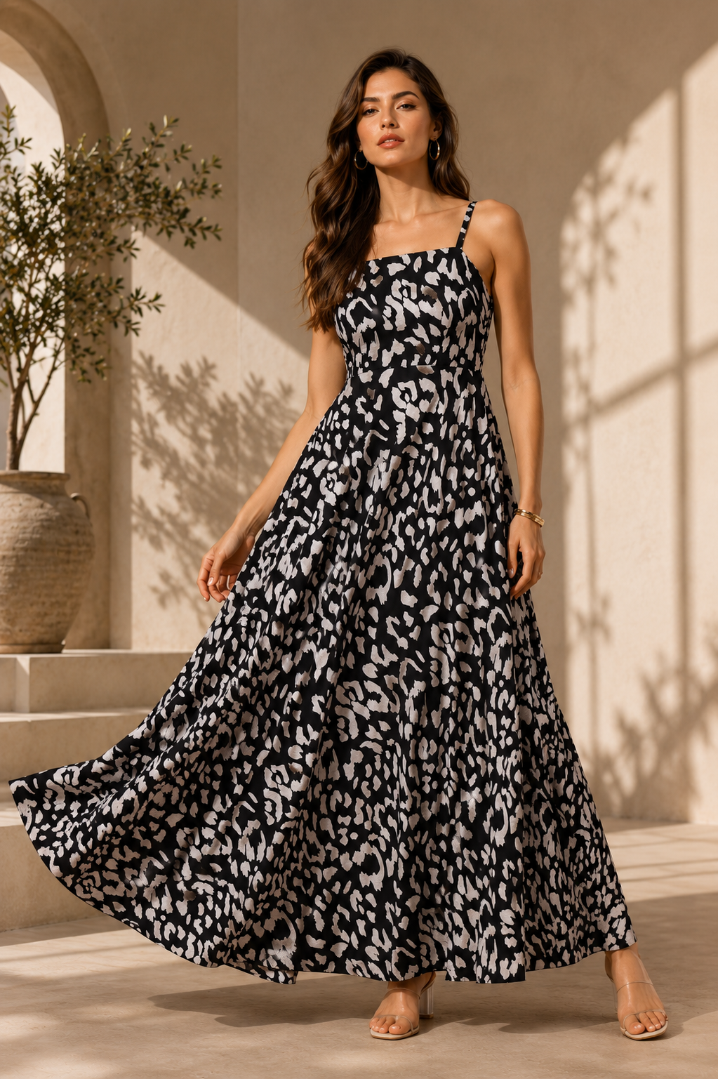 Pink Exotic Bloom Maxi Dress