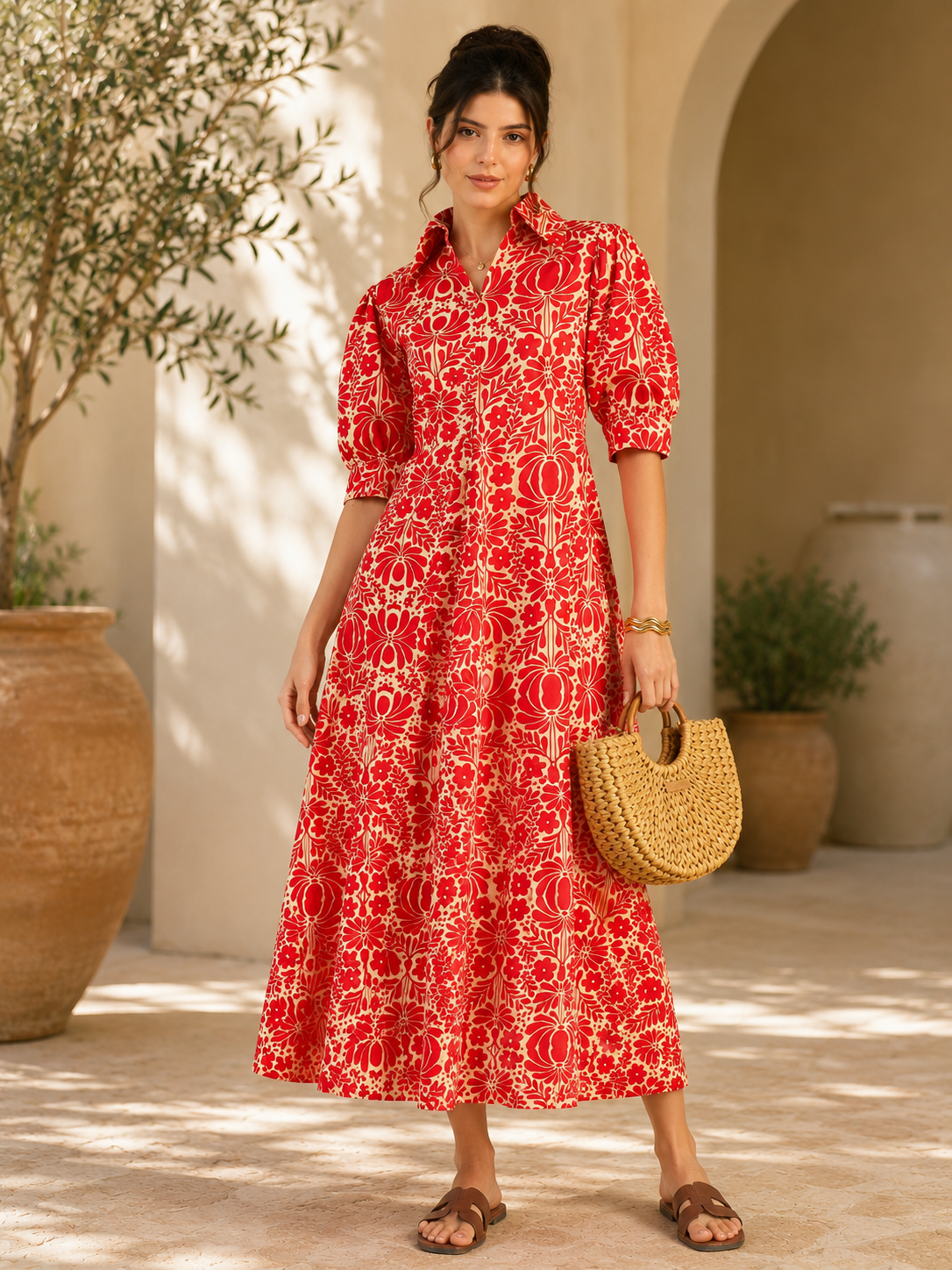 Red, Beige
