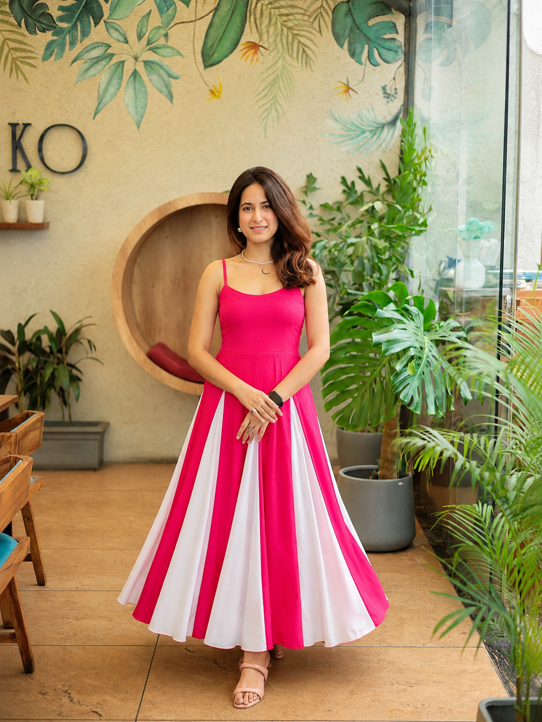 Pink, White