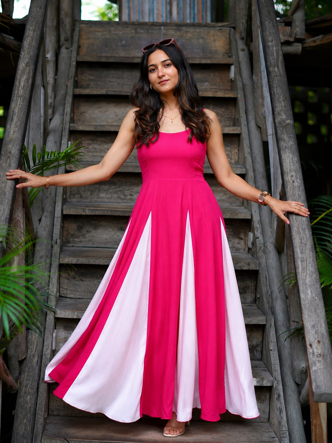 Pink, White