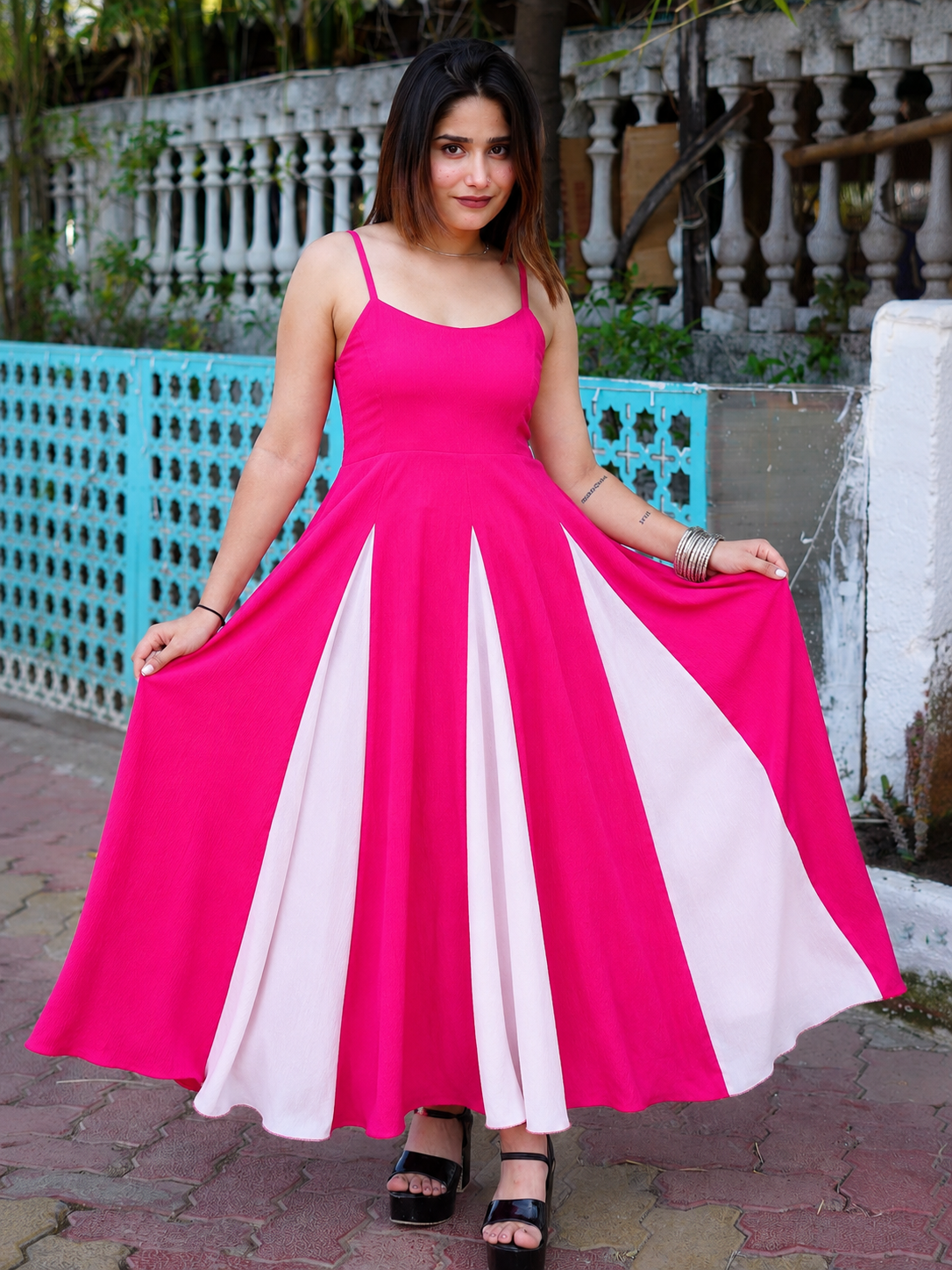 Pink, White