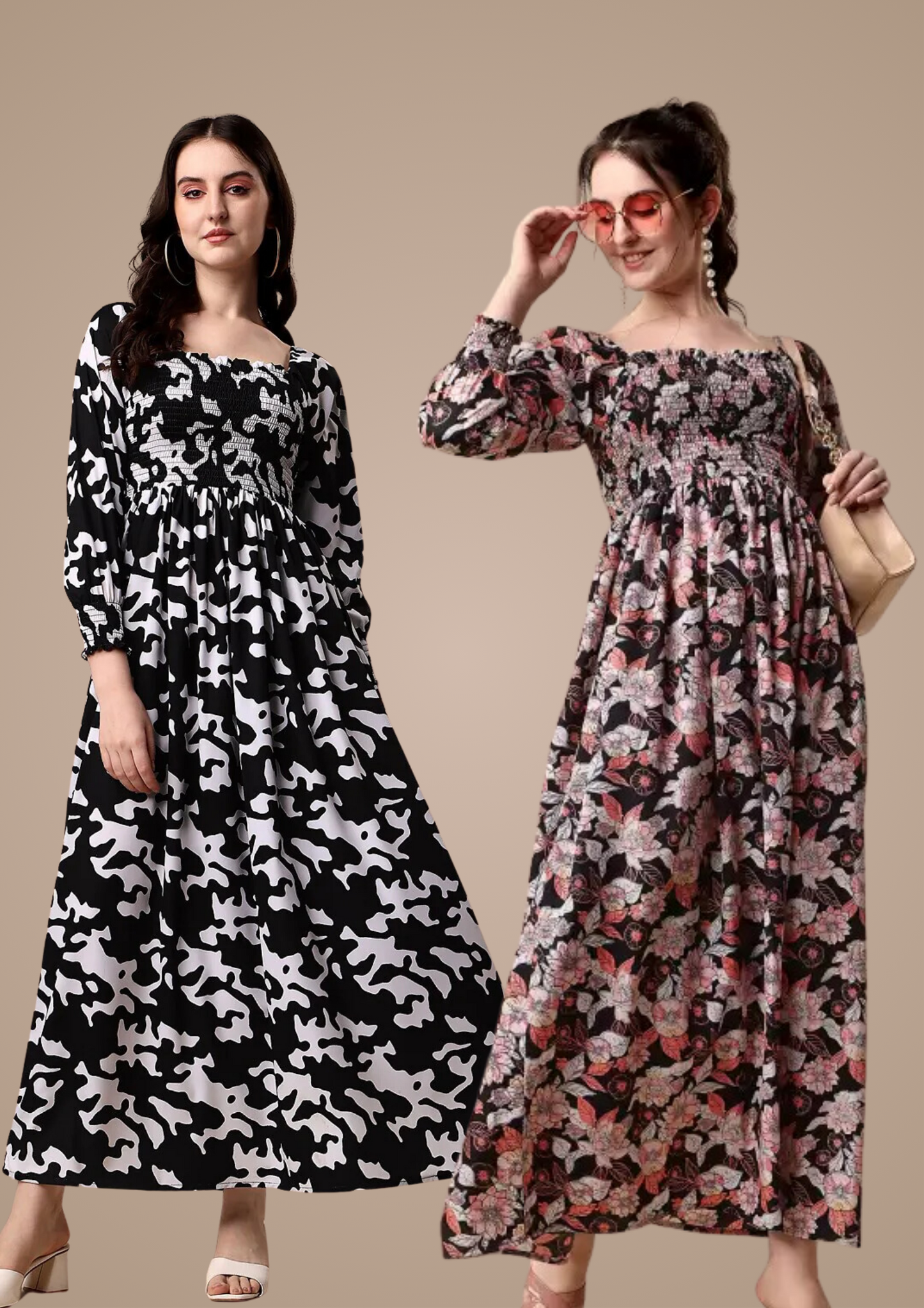 Full Sleeve Maxi Dress Combo 2