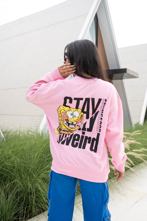 Pink spongebob sweatshirt sale