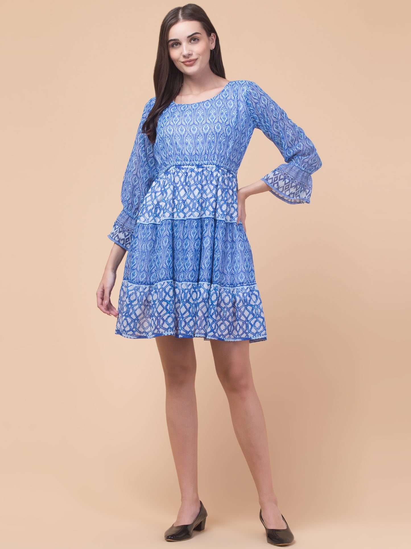 Classic Blue Chic Dress