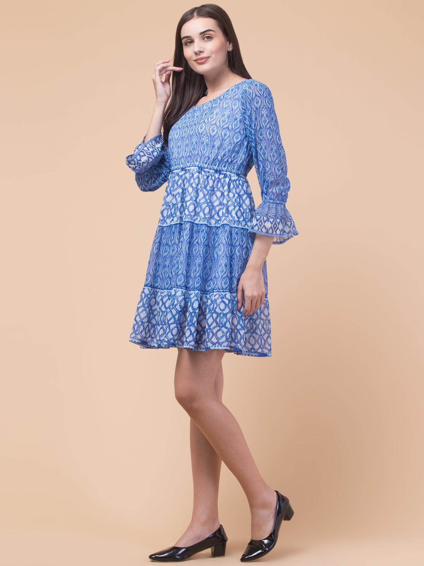 Classic Blue Chic Dress