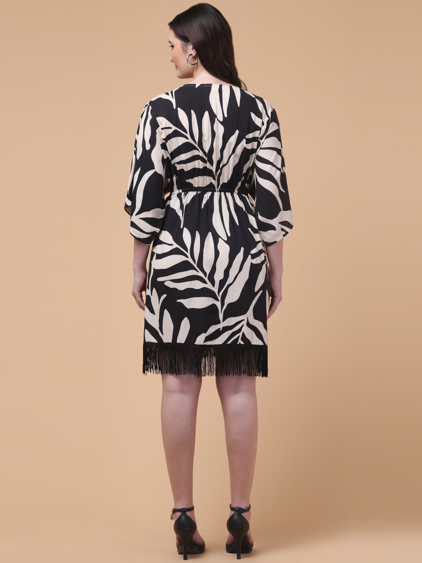 Noir Wild Kaftan Mini Dress