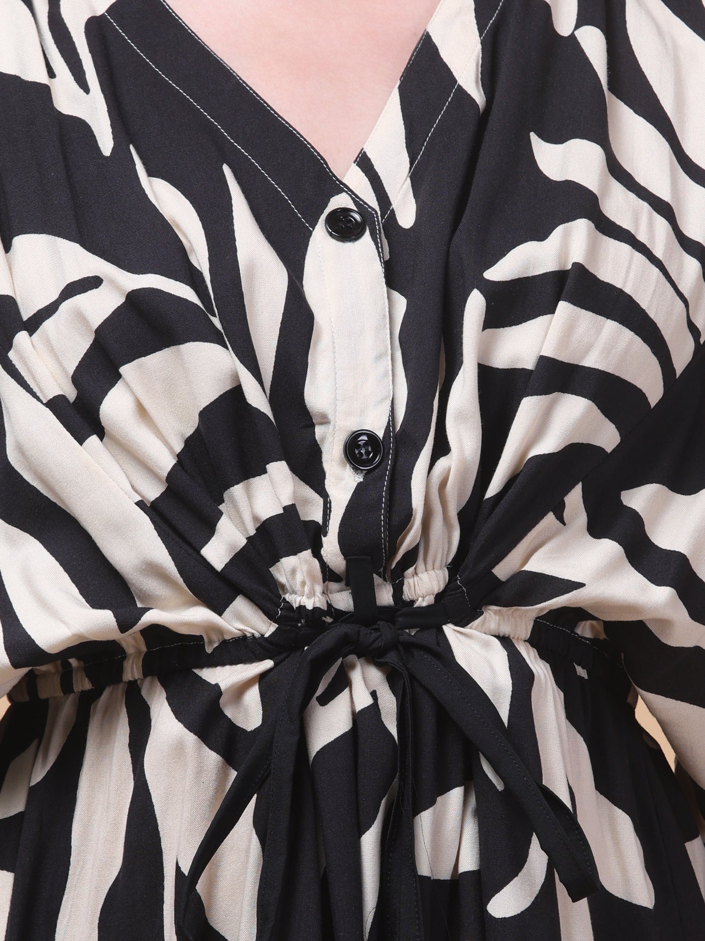 Noir Wild Kaftan Mini Dress