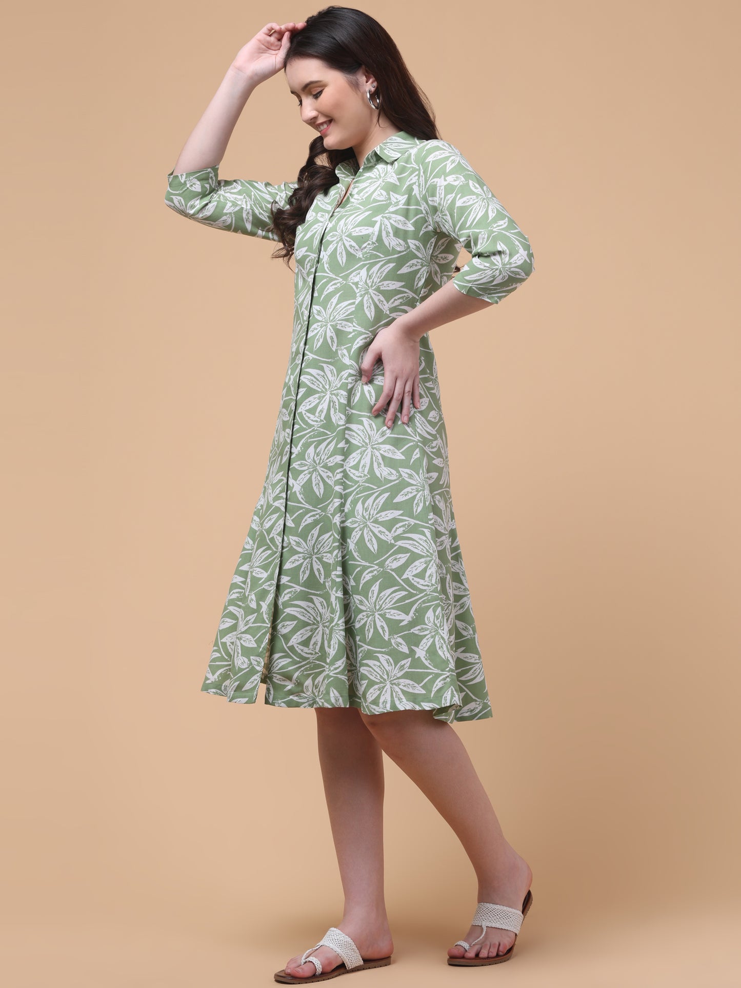 Chic Pista Elegant Shirt Dress