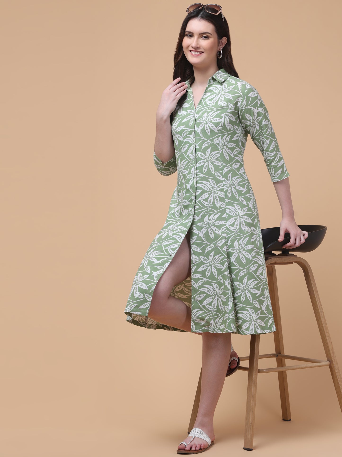 Chic Pista Elegant Shirt Dress