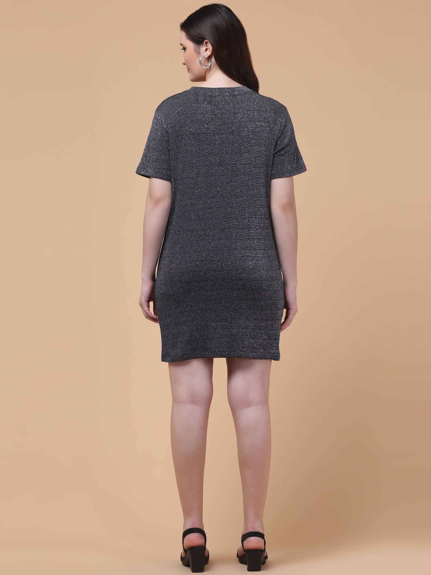 Midnight Spark Black Bodycon Dress