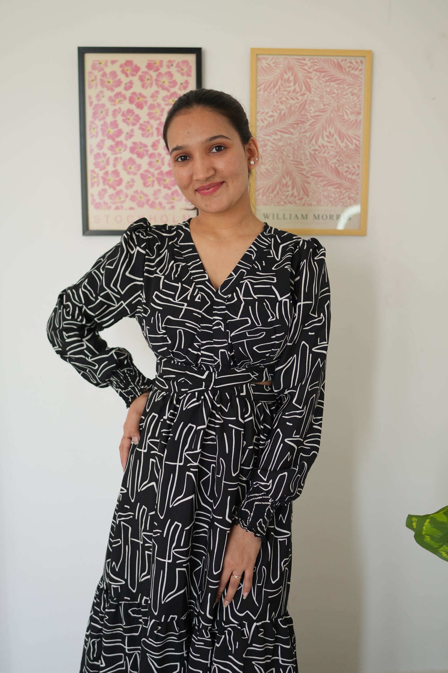 Noir Elegance Maxi Dress