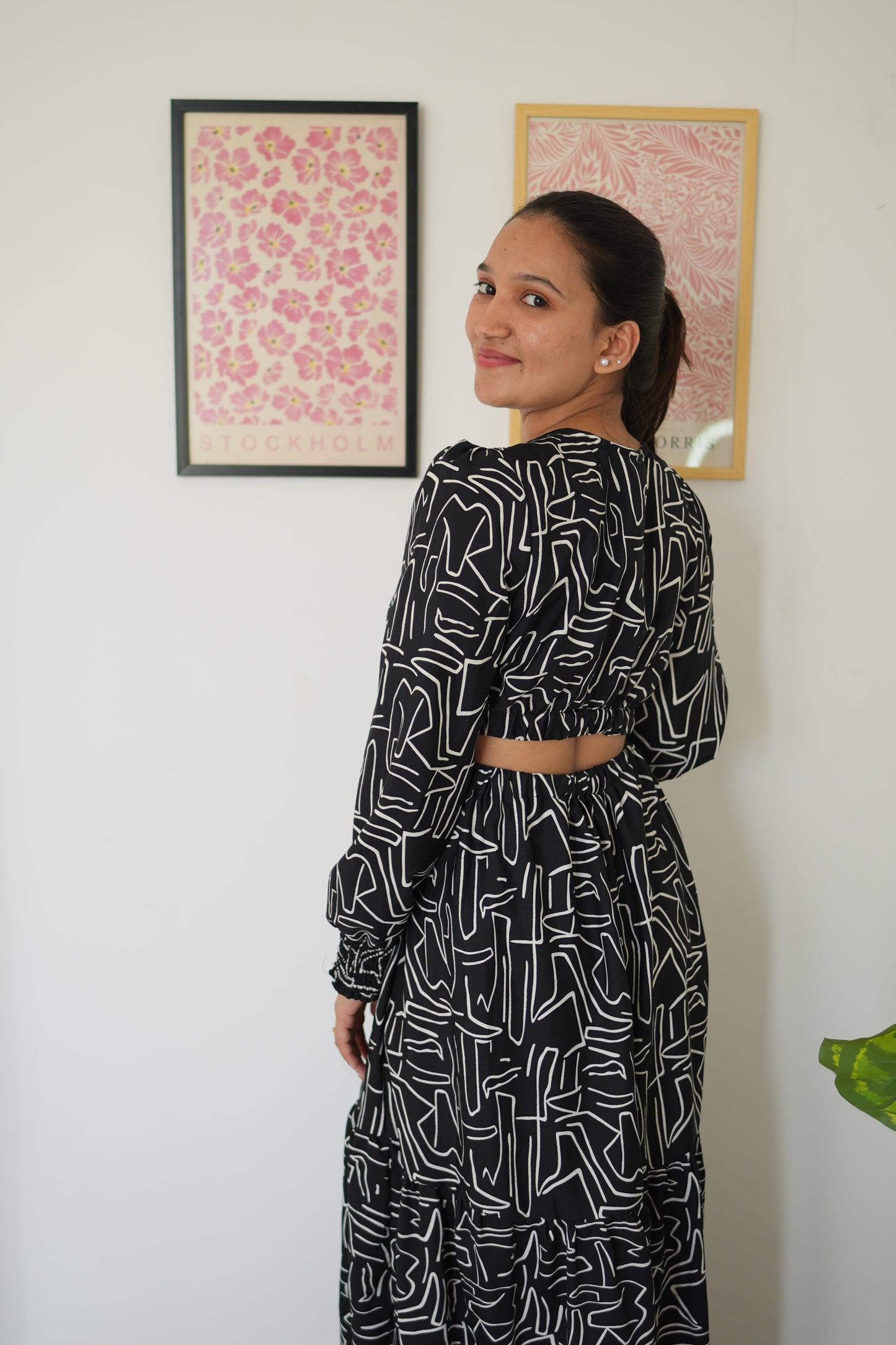 Noir Elegance Maxi Dress