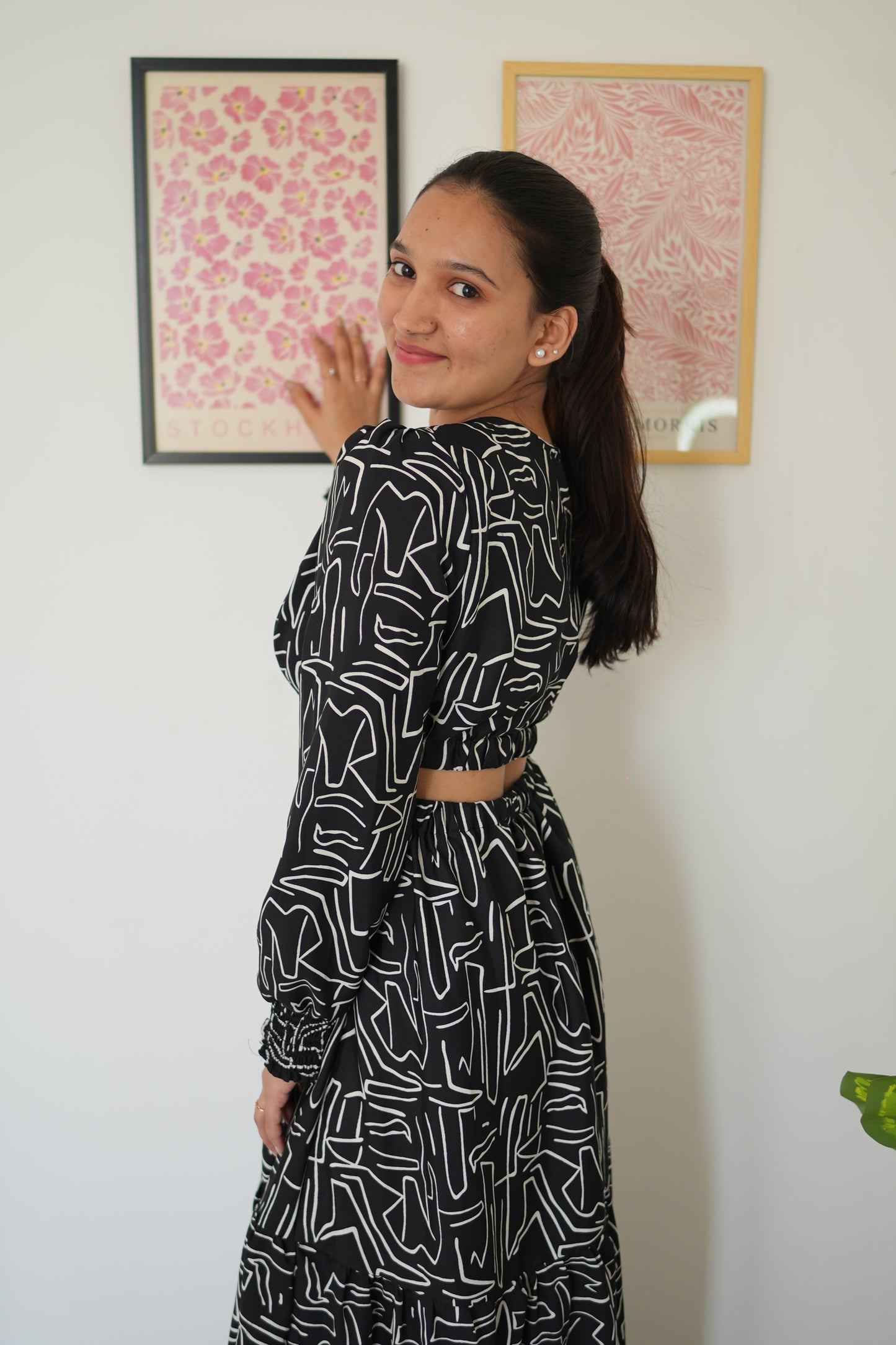 Noir Elegance Maxi Dress