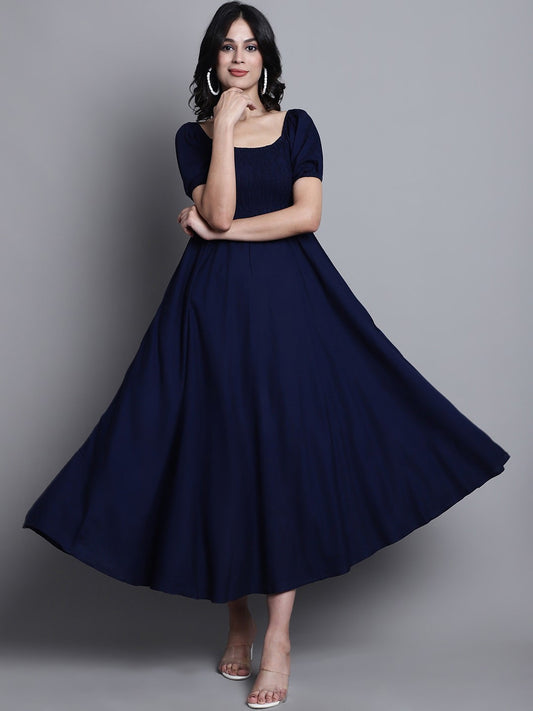 Blue Korean Dress for Women by Wyshlist Blue Korean Dress for Women by Wyshlist