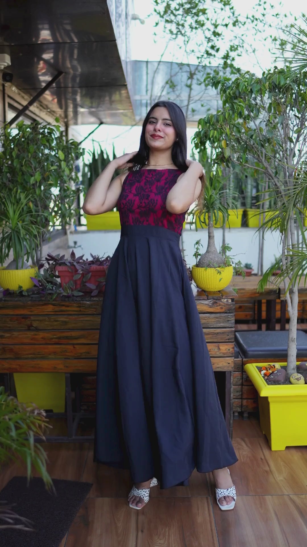 Elevate your style with our Ebony Elegance Crepe Fit and Fl - a Flared Fit for Women. Ideal for casual occasions, this full-length dress features a sleeveless design, boat neck, and is crafted from quality crepe fabric. Suitable for Western wear, it offers a chic look with its solid pattern. Shop now at Wyshlist. 