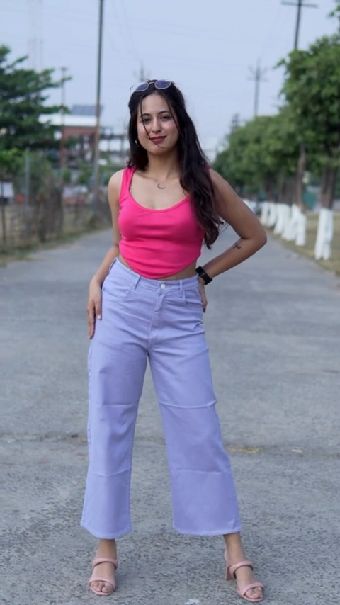 Step into Lilac Serenity with our Relaxed Fit Cropped Jeans. Embrace the clean look and mid-rise comfort, perfect for casual occasions. Discover trendy, affordable styles at Wyshlist—your destination for women's trousers, jeans, and cargo pants. Elevate your fashion game today